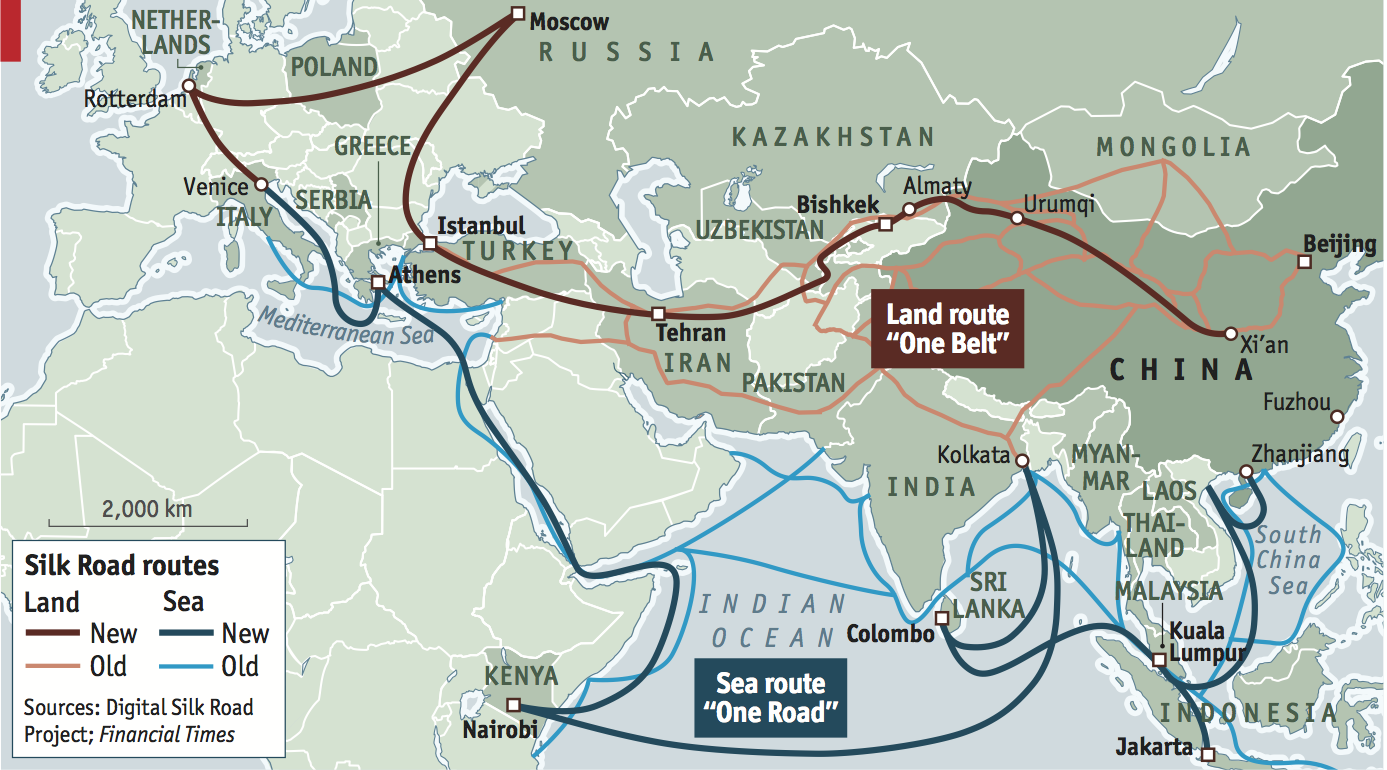 [Map of Silk Road Routes]